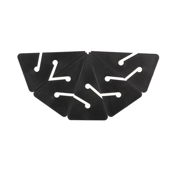 Yuarrent 5 uds Logos geometría tres plástico señal segura que indica pequeño ligero reemplazo de señal bajo el agua Deportes acuáticos Negro