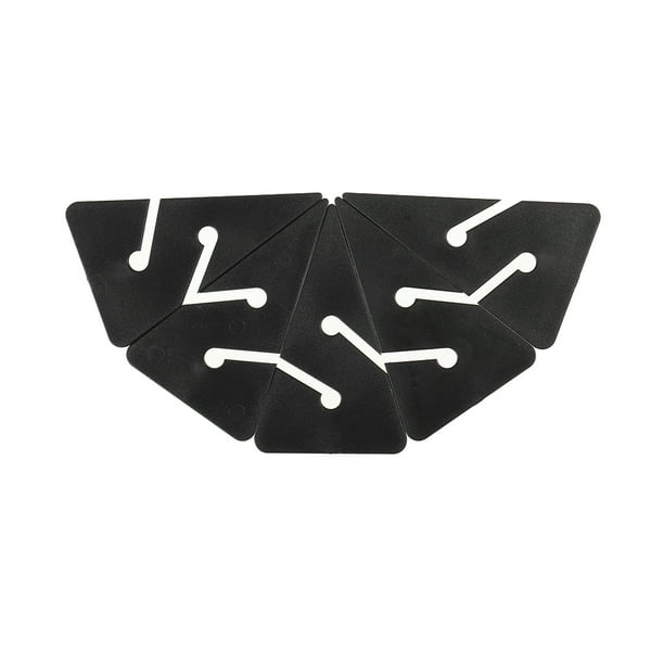 Logos geometría Naiovety 5 uds plástico señal segura recordatorio pequeño letrero reemplazo bajo el agua para nadar con esnórquel color Negro