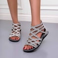 thumbnail image 1 of Zapatos de punta abierta para mujer Sandalias cómodas Sandalias de playa cómodas e informales Wmkox8yii  sa4062, 1 of 7