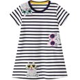thumbnail image 3 of Vestidos para niñas pequeñas, tutú floral de unicornio, tul, vestido informal de verano, vestido de algodón de manga corta con dibujos animados, 3 of 5