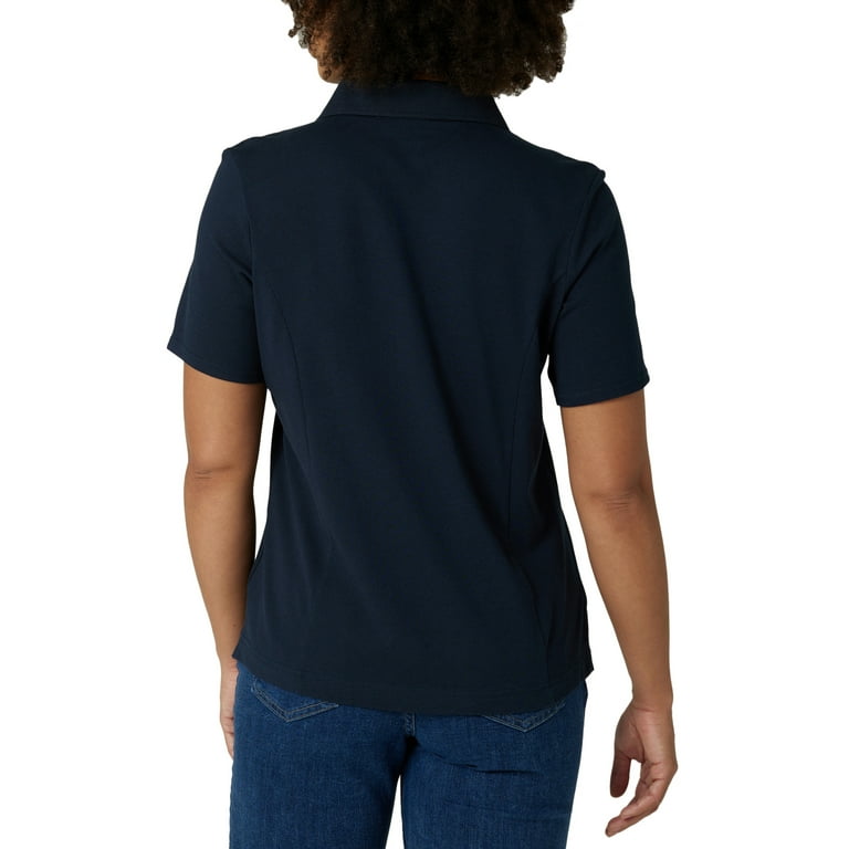 Riders by Lee® Indigo Short Sleeve Polo Shirt - Walmart.com
