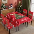 thumbnail image 6 of SAYOO 1Pcs/4Pcs/6Pcs Large Size Chair Covers for Christmas, Tablecloths Waterproof Dinning Room Chair Table Protector for Kitchen Holiday Decor, 6 of 6