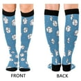 thumbnail image 4 of FORMRS Womens Knee High Socks Casual Long Thick Travel Daily Wear, 2 Pairs, Baseballs Pattern, 4 of 6