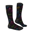 thumbnail image 3 of Fotbe Butterfly print Women's Men's Novelty Crew Socks Cotton Socks Knee High Socks for Walking,Running,Nurses,Pregnancy, 3 of 9