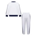 thumbnail image 4 of Haitryli Kids Girls 2 Piece Tracksuit Set Long Sleeve Pullover Top and Joggers Sweatpants Athletic Outfit Light Gray 140, 4 of 6