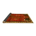 thumbnail image 2 of Ahgly Company Indoor Round Animal Yellow Traditional Area Rugs, 4' Round, 2 of 4