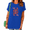 Blue, variant on Women's Classic Queen Card Graphic Short Sleeve T-Shirts Red Front Print Tops