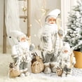 thumbnail image 5 of Adornos de muñecos de Papá Noel grandes de 60 cm, figura de Papá Noel de pie, decoración navideña para el hogar, regalo para niños, decoración navideña para el hogar, 5 of 5