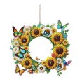 thumbnail image 1 of (XYGJ014) Guirnalda Pintura Diamantes Con Doble Cara Mariposa Flores Diamantes Puntos Divertidos E Impresión Alta Dos Lados 25 Cm, 1 of 9