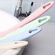 thumbnail image 4 of Kearding Cepillo de baño de paja de trigo Reemplazo antideslizante Mango largo de mano Degradable Hogar Hotel Centro de baño Depurador de Juegos de accesorios de baño Azul, 4 of 6