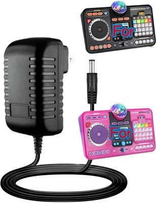 K-MAINS AC Adapter Compatible With VTech Kidi Star DJ Mixer 80
