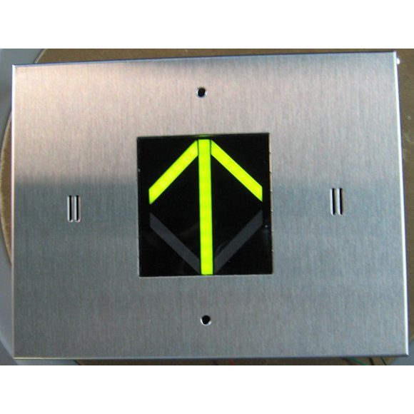 Lanterne de direction d'Ascenseur SA130-VZXX - 3.0" A Mené ARROW, Lanterne de Bi-Color + Support de Surface
