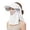 White, variant on Womens Wide Brim Sun Hat with Detachable Face Cover & Neck Flap Ponytail Outdoor UV Protection Visor Hat for Garden Fishing Hiking