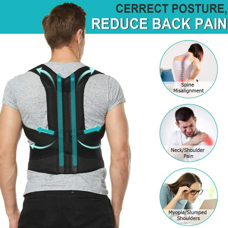 Shoulder and Upper Back Pain - Unisex Heavy Duty Thoracic Brace |  BackPainSeal™ PC-648