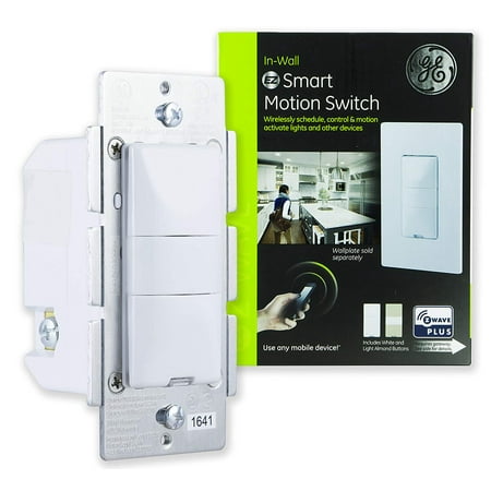 GE Z-Wave Plus In-Wall Smart Motion On/Off Switch, Hub