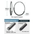 thumbnail image 6 of PROSTEEL Chunky Black Hoop Earrings for Women 80MM Large Stainless Steel Earring Christmas Birthday Valentine Day Jewelry Gifts for Mom daughter Adults Age, 6 of 8