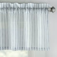 thumbnail image 3 of Mainstays Light Filtering Rod Pocket Stripe Curtain Tier and Valance Set, 3pc, 56"x36", Light Blue, 3 of 5