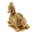 thumbnail image 4 of DOLITY Copper Fengshui Dragon Turtle Wealth Statue Figurine Housewarming Gift Coins, 4 of 7