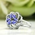 thumbnail image 4 of Gem Stone King 925 Sterling Silver Blue Tanzanite Ring for Women (1.72 Cttw, Oval 6X4MM, Gemstone December Birthstone, Available in Size 5, 6, 7, 8, 9), 4 of 4