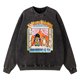 thumbnail image 3 of Sudadera holgada de algodón con capucha suave y de gran tamaño para hombre, ropa de sociedad, estilo vintage, desgastada, con lavado y transporte de un gato, 3 of 5