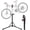 Aluminum, variant on Bike Repair Stand, 4-Leg Steel Bicycle Repair Stand, 42.5"-74.8" Adjustable Height Bike Maintenance Work Stand with Magnetic Tool Tray, Foldable Bike Service Stand for Home, Shop