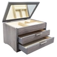 thumbnail image 2 of Distressed Grey Lift Top Jewelry Box, 2 of 3