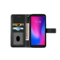 thumbnail image 3 of For BLU View 3 B140DL Wallet Flip Pouch Cover Cell Phone Case - EM Black, 3 of 6