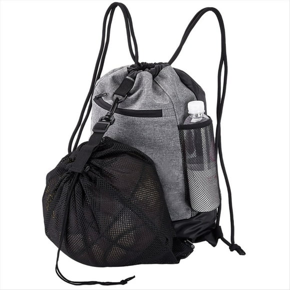 Portable Drawstring Basketball Backpack Mesh Bag Football Soccer Volleyball Ball Storage Bags Outdoor Sports