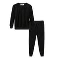 thumbnail image 2 of Purcoar Tracksuit Sets for Women 2 Piece Sweatshirt Tracksuits Sportswear Velour Baseball Jersey with Pocket, 2 of 5