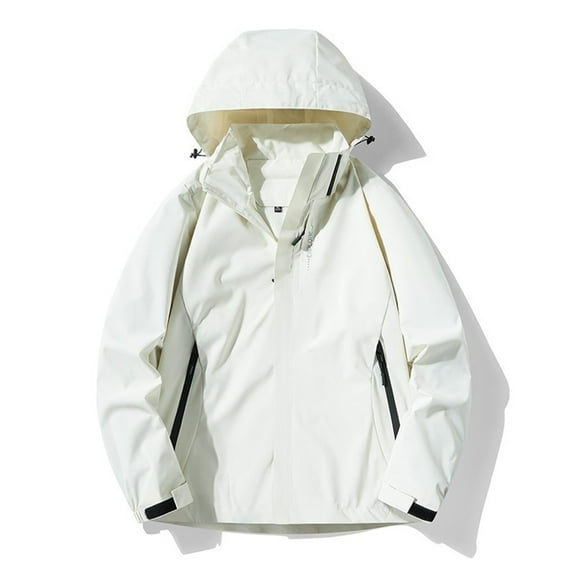 Men's Rain Jacket Waterproof Lightweight Windbreaker Pullover for Hiking Golf Running Cycling Jackets for Men