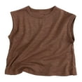 thumbnail image 4 of Toddler Boys Girls Sleeveless Tank Top Vest Summer Casual Solid Color Tops Beach Holiday Shirts size 2-3T, 4 of 5
