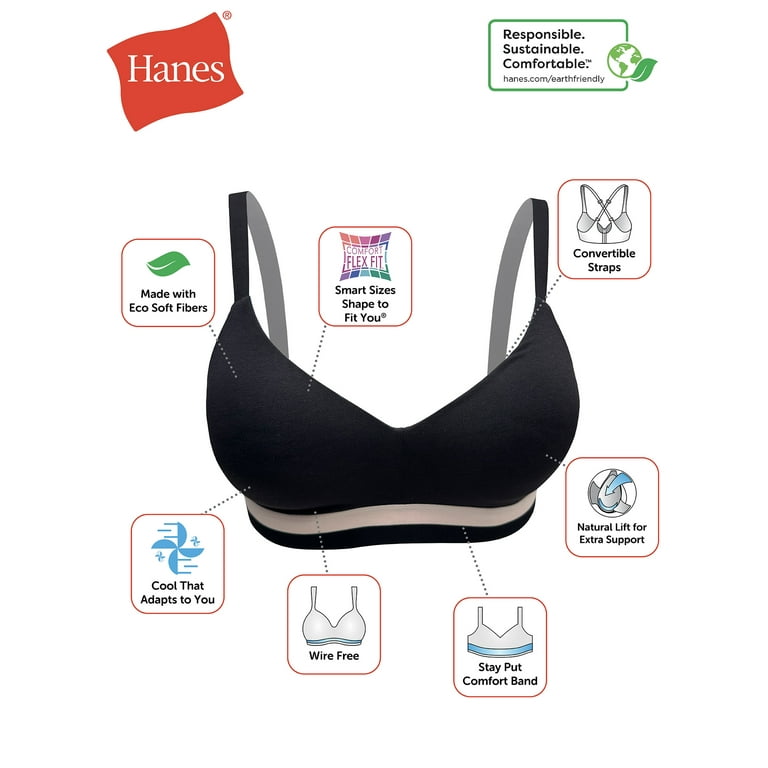 Hanes Women's Natural Lift Wirefree Bra 