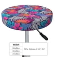 thumbnail image 3 of Cauagu Tropical Leaves Print Round Stool Covers,Seat Cushion for Round Bar Stool Chair Seat Cover for Bar Round Chair Fits for 12/13/14in Bar Stool Cushion, 3 of 7