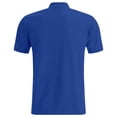 thumbnail image 4 of Bibifish Mens Polo Shirts Deer Embroidery Contrast Placket Short Sleeve Shirts Classic Fit Business Casual Daily Wear Casual Tops, 4 of 5