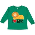 thumbnail image 3 of Inktastic I Love Lions Boys or Girls Long Sleeve Toddler T-Shirt, 3 of 5