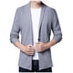 thumbnail image 1 of Gibobby Sueter Cardigan Casual Suéter Cárdigan para Hombre Bolsillos Casuales Ajustado Cuello en V Suéteres de Punto Abotonados(Gris,XG), 1 of 5