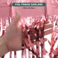 thumbnail image 3 of Foil Fringe Garland 10Ft Rose Gold Metallic Tinsel Streamers for Christmas New Year Party 3 Pcs, 3 of 6