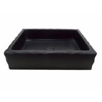Eden Bath EB-S037LS-H Antique Rectangular Lava Stone Vessel Sink Honed