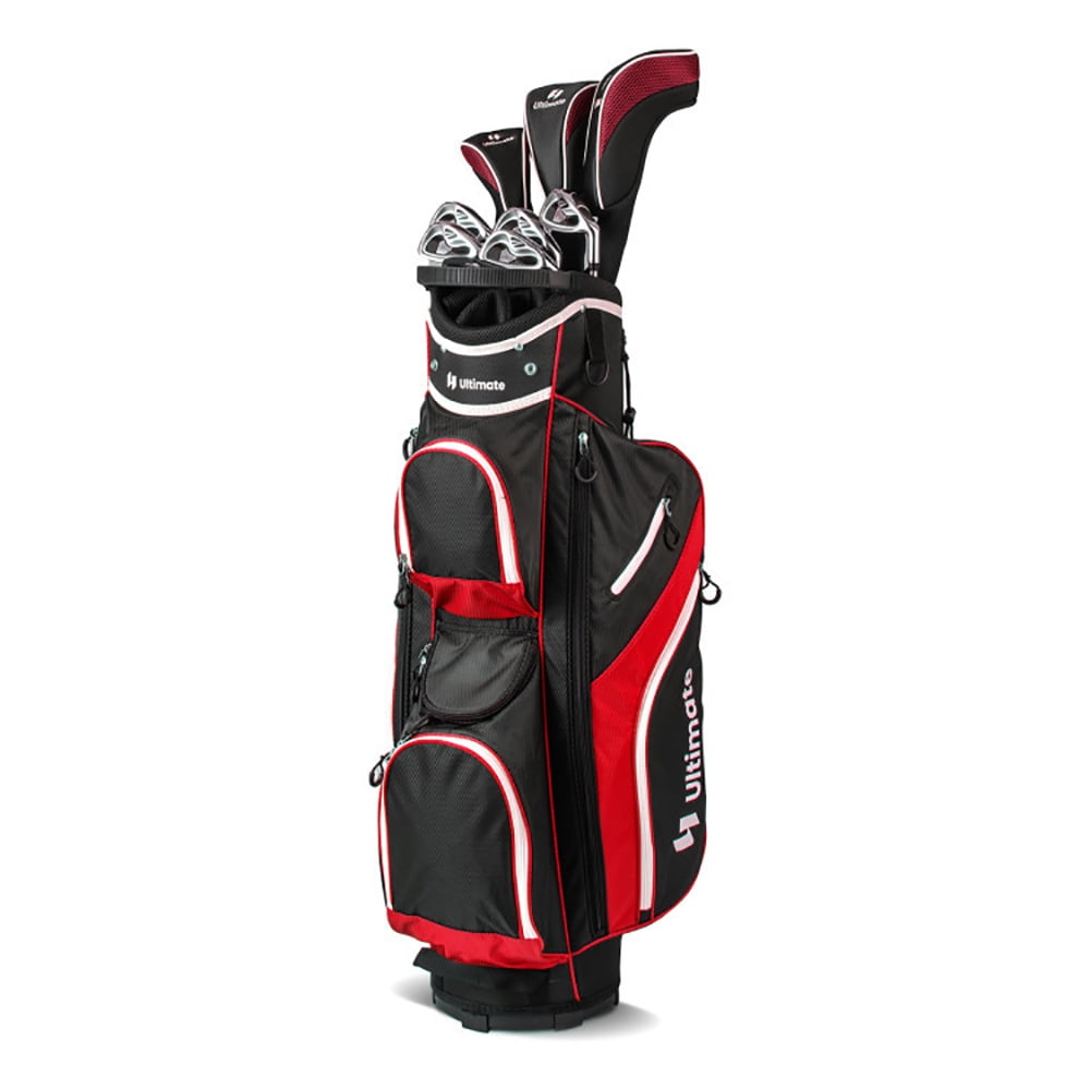 Topcobe Golf Cart Bag with 14 Way Top Dividers, Lightweight Golf Bag for Men, Golf Bags, Multiple Pockets, Red