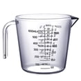 thumbnail image 1 of Jarra medidora de plástico, vaso grande de 600ml, tazas medidoras, jarras graduadas, tarros medidores para agua fría, té helado, jugo, cerveza, leche, 1 of 5