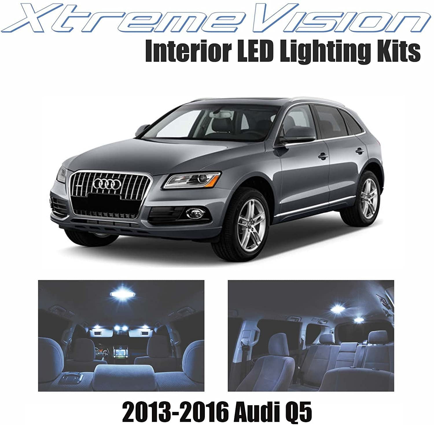 Mince profil genopfyldning XtremeVision LED for Audi Q5 2013-2016 12 Pieces Cool White Premium  Interior LED Kit Package + Installation Tool - Walmart.com