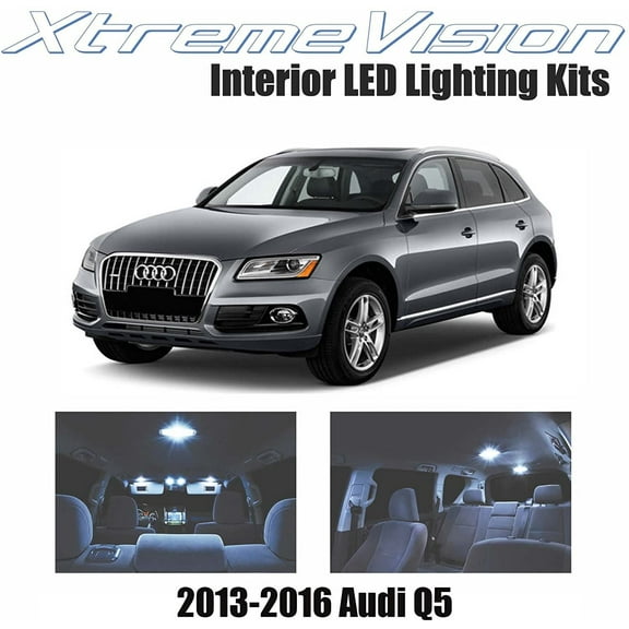 XtremeVision LED for Audi Q5 2013-2016 12 Pieces Cool White Premium Interior LED Kit Package Installation Tool