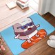 thumbnail image 4 of Balery Sushi Salmon Surfing Felpudo de franela, resistente a las manchas y a la decoloración, para uso interior y exterior, fácil de limpiar, 40 x 60 cm, 4 of 7