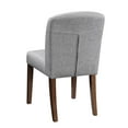 thumbnail image 4 of Fabric & Wooden Dining Chair, Gray & Brown, Set of 2, 4 of 4