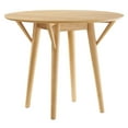 thumbnail image 2 of Modway Gallant 36" Round Wood Dining Table with Tapered Legs in Oak, 2 of 6