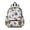 Baseballs and Helmets White Pattern, variant on Baseballs Bats Black Pattern Cute School Backpack with Padded Back and Adjustable Shoulder Straps 13.4"x11"x4.7"