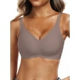 thumbnail image 6 of Gleelist Womens Push Up Everyday Bras For Women No Underwire Smooth Wireless Brassiere Full Coverage Comfortable V Neck T-Shirt Basic Bras, 6 of 6