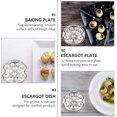 thumbnail image 5 of NUNADERNU 2 Pcs Assiette à Escargots Assiette à Escargots Assiette à Escargots en Acier Inoxydable Assiette à Escargots 12 Trous Plat à Escargots, 5 of 5