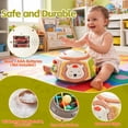 thumbnail image 6 of Joycrown 7-in-1 Baby Activity Cube Drum with Music & Light , Montessori Learning Toys with 9 Sensory Shape Sorter,Christmas Birthday Shower Gifts for Toddler Kids Boys Girls Age 18 Months+(Yellow), 6 of 10