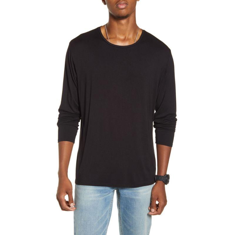 mens black stretch t shirt